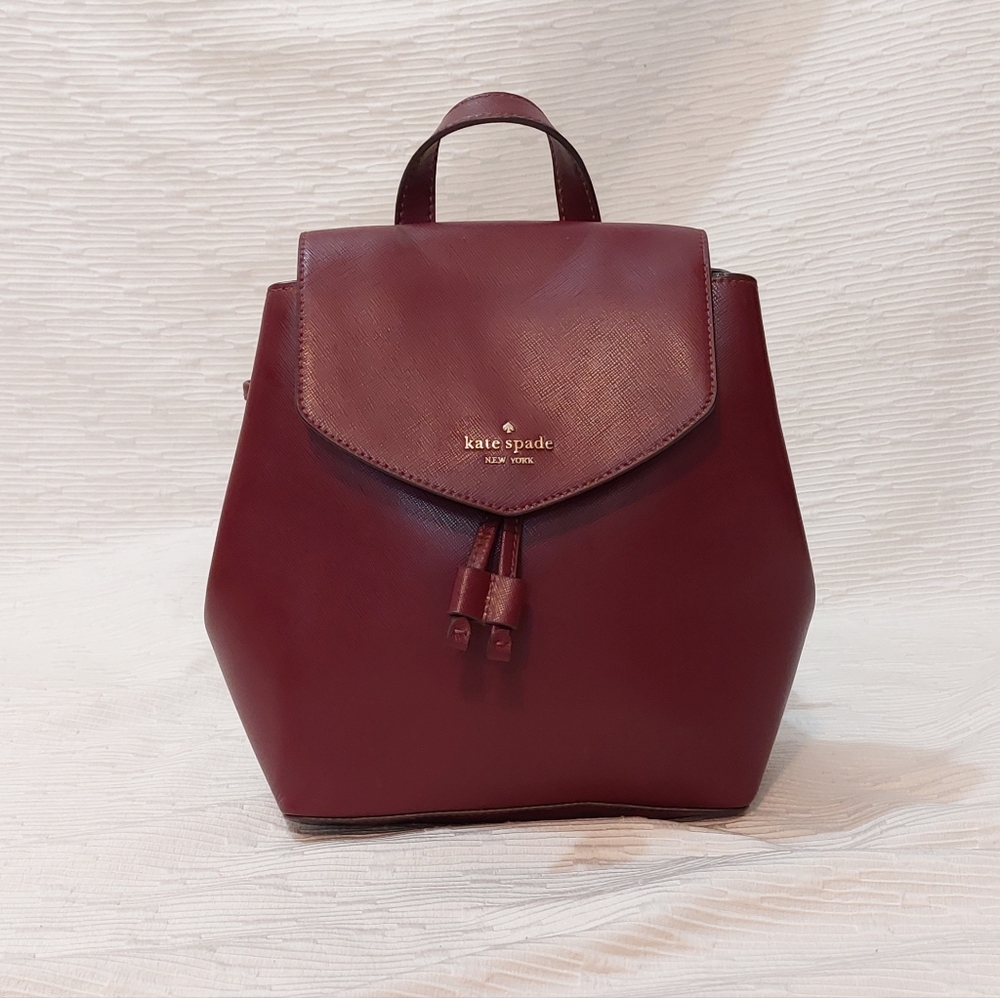 Kate Spade Burgundy Backpack